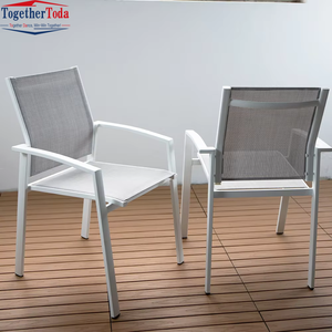 Ngoài trời hiện đại khung nhôm không thấm nước chống nắng bãi biển những buổi dã ngoại cắm trại vườn ghế Patio cà phê bàn ghế Bộ - Product Image 1