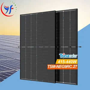 1 Trina Solar Vertex S 445 435 Vidrio doble bifacial Todo negro Trina TSM Modelo solar Tipo NEG9RC.27 445W 435W Paneles solares Trina