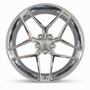 Rines Forjados de Grado Aeroespacial, Cinco Radios, Pulidos, para BMW Serie M, <span class=keywords><strong>AMG</strong></span>, Audi RS, Porsche Turbo, Lamborghini, Ajuste Personalizado - Product Image 1