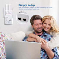 Amplificador de Señal Wifi de Alta Velocidad para Interiores de 300 Mbps, 6 Antenas, 2.4G, Amplificador de Señal de Largo Alcance, Repetidor Wifi de Doble Banda, Extensor Wifi