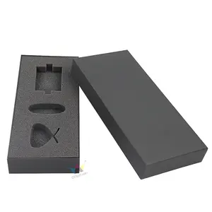 Crown win black cardboard mailer gift box with foam insert packaging lid and base gift boxes shipping favor grazing paper boxes