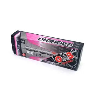 GNB GAONENG 8000MAH 2 7,6 V 100C 200C batería LiPo duro caso 5mm 5,0mm bala coche RC 1:10 1/10