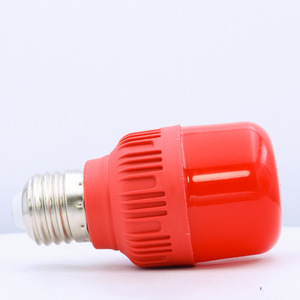 <b>Red</b> Plastic E27 Base 6000K Daylight AC 85-265V CE Certified <b>Bulb</b> Lamp Holder Adapter for LED <b>Bulbs</b> - Product Image 2