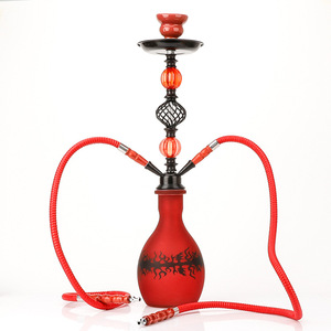 Tùy Chỉnh Lớn Thanh Ktv Thủy Tinh <span class=keywords><strong>Shisha</strong></span> Ống <span class=keywords><strong>Hookah</strong></span> Phong Cách Ả Rập Toàn Bộ Với Frosted Sơn Mài Kỹ Thuật Và Gương Hộp Quà Tặng - Product Image 2