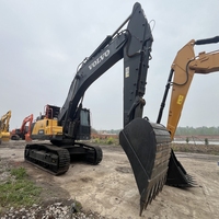 Excavadora de cadenas Volvo EC480 usada de 48 toneladas, buen rendimiento, 95% nueva, pocas horas de uso, motor, cojinetes, bomba de engranajes, video, en stock.