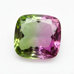 สีเขียวชีวภาพสีเขียวคู่สังเคราะห์ (ห้องปฏิบัติการสร้าง) 11x11มม. หลวมอัญมณีเบาะตัด6.50 CTS สำหรับการทำเครื่องประดับโดย ishu อัญมณี - Product Image 1