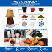 Machine automatique de remplissage et de scellage rotative pour capsules de café K-Cup, poudre, gelée et yaourt