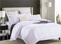 Drap de lit en coton égyptien personnalisé 250 300 400 600 Drap de lit design pour hôtel Linge de lit Ensemble de draps