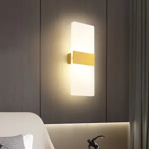 Modern Simple LED Wall Lamp Acrylic Bedroom Wall Lamp Living Room Bedside Staircase Home Decoration Indoor Wall Lamp