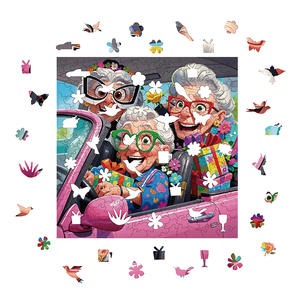 Meilleurs amis, <span class=keywords><strong>puzzle</strong></span> éducatif en bois écologique de 300 pièces pour les seniors, cadeau de mémoire d'amitié pour les femmes, cadeau de liaison - Product Image 2