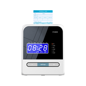 Enregistreur de temps thermique rapide <span class=keywords><strong>Machine</strong></span> de présence Suivi des employés de langue anglaise avec poinçonnage de carte et contrôle du pointeur - Product Image 6