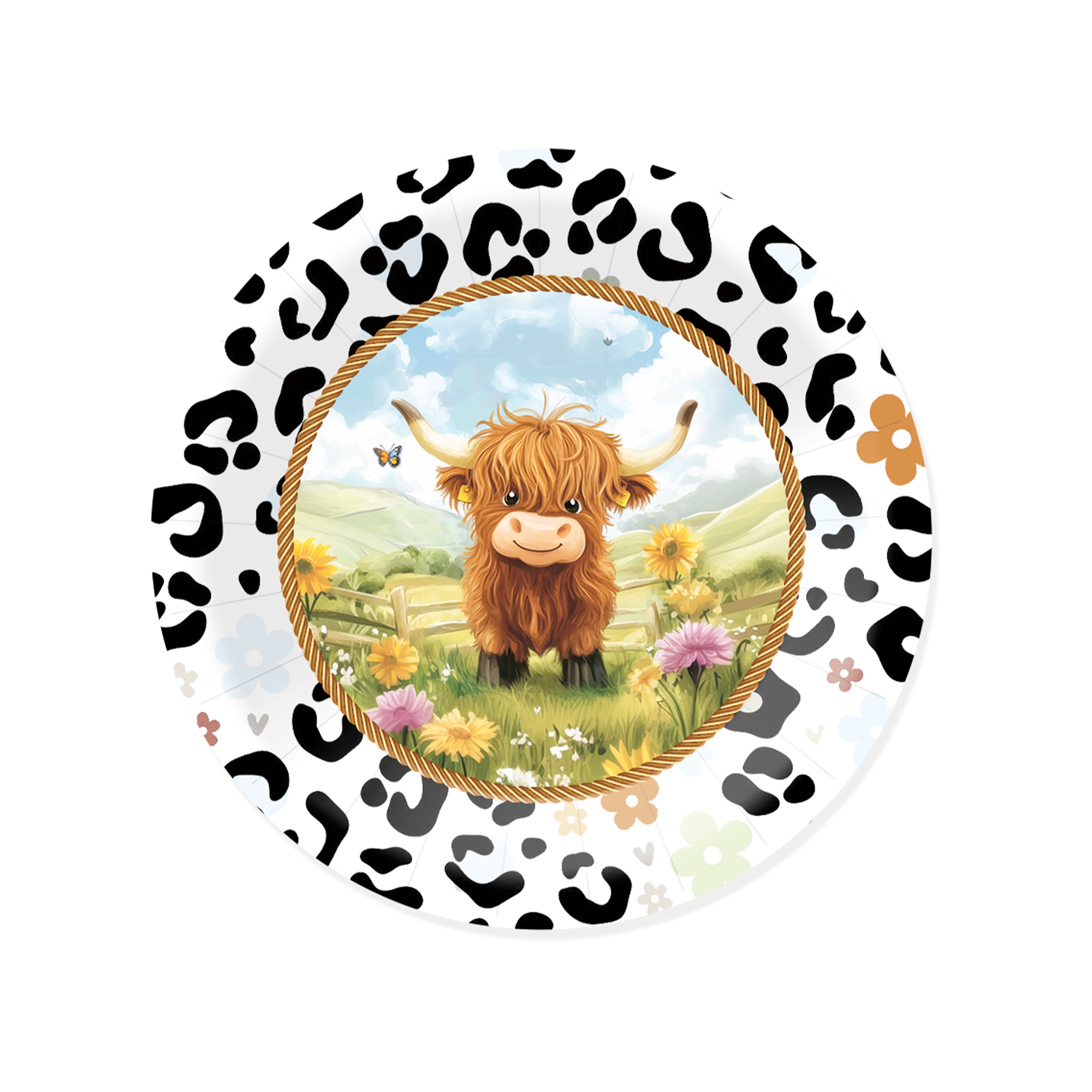 9inch paper plate*8pcs