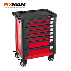 FIXMAN 8-Laci Logam Toolbox Bergulir Di Atas Roda