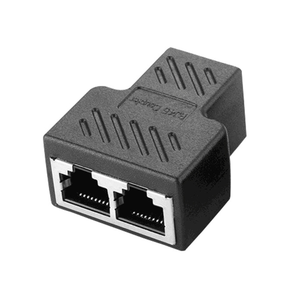 Convertidor RJ45 Personalizado de Hembra a Doble Hembra con Contactos Dorados, Adaptador 8P con Certificación CE ROHS para Uso en Audio/Video - Product Image 1