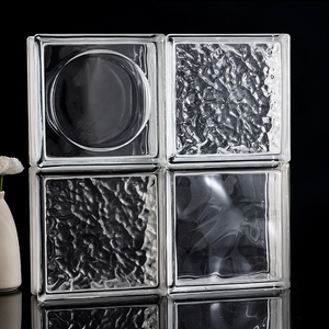 Briques de verre cristal creux murs extérieurs transparents cloisons d'écran artistiques salle de bain modèle personnalisé rénovation - Product Image 1