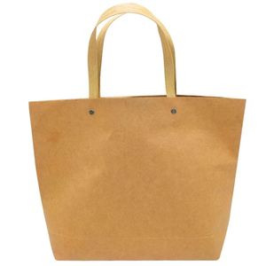 Recycled Eco-Friendly Promotion Supermarket Shopping <b>Bag</b> with Twisted Handles Customizable Kraft Paper - Product Image 3