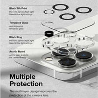 Écran de couverture d'objectif de caméra trempé de téléphone portable pour la série 11 /12/13/14/15
