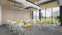 Ensemble de chaise et de table de classe réglable en hauteur et de styles multiples, table et chaise pour étudiants, chaise pour étudiants avec table