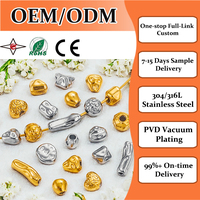 Perles Breloques Entretoises Irrégulières en Acier Inoxydable, Étanche, Style Baroque, Grand Trou, Texture Martelée, pour Fabrication de Bijoux DIY, Vente en Gros