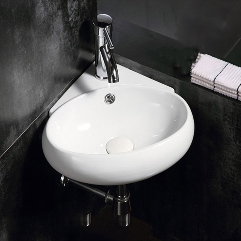 Треугольная угловая раковина мини-размера раковина с одним отверстием раковина