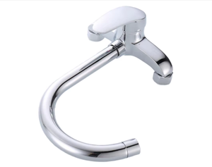 Robinet <span class=keywords><strong>de</strong></span> cuisine mural en laiton personnalisé en usine, avec cartouche céramique, pour eau chaude et froide, design moderne - Product Image 3