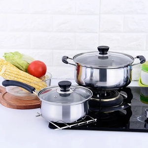 <span class=keywords><strong>3</strong></span> pezzi <span class=keywords><strong>Set</strong></span> <span class=keywords><strong>pentole</strong></span> e padelle da cucina <span class=keywords><strong>Set</strong></span> <span class=keywords><strong>pentole</strong></span> da <span class=keywords><strong>3</strong></span> litri <span class=keywords><strong>pentole</strong></span> da <span class=keywords><strong>3</strong></span> litri <span class=keywords><strong>Set</strong></span> <span class=keywords><strong>pentole</strong></span> in acciaio inox metallo stile americano vetro argento - Product Image 1