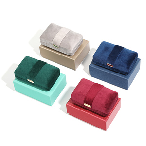 WEIMEI Custom Luxury High End Velvet Jewelry Packaging Wholesale <b>Earring</b> Jewelry Packaging Octagonal Velvet Ring <b>Box</b> - Product Image 4