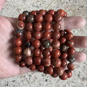 Braccialetti di perle di cristallo di quarzo in pietra naturale 6mm 8mm 10mm in agata bracciali con perline di pietre preziose per donne e uomini