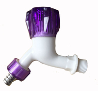 Fabriqué en Chine Machine à laver en plastique de couleur personnalisée robinet d'eau boule Bibcock tuyau d'arrosage robinet d'eau extérieur
