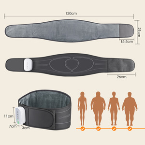 Ceinture de massage chauffante sans fil à pression d'air pour le soutien lombaire des employés de bureau, avec température réglable et respirante - Product Image 5