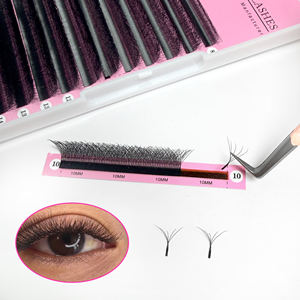 Pestañas Postizas Pre-fabricadas en Forma de W 3D 4D 5D 6D 8D, Floración Automática, 0.07mm, Bandeja Mixta, Curvatura C D, Pestañas de Visón Sintético Mate - Product Image 2