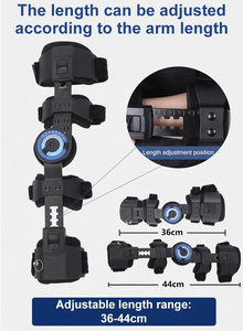 Orthèse de bras réglable ROM pour soutien post-opératoire, récupération de fracture, dispositif de rééducation articulé, attelle de coude - Product Image 5