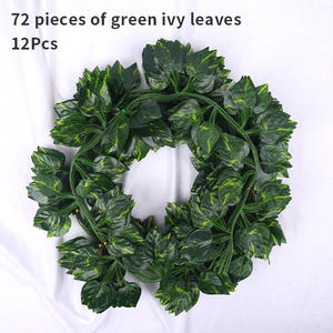 Vigne de Simulation Décoration d'Intérieur Tigre Escalade Vert Rose Feuille Hôtel Emballage Feuilles de Raisin Lierre Vigne Décorative - Product Image 5