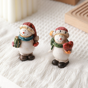 Nhựa thân thiện với môi nhỏ Snowman Cây giáng sinh trang trí 10x10x10cm Quà Tặng thiết lập cho năm mới trang trí - Product Image 4
