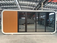 Maison préfabriquée en acier et aluminium, assemblage rapide, insonorisée, petit bureau modulaire avec dimensions et couleurs personnalisables