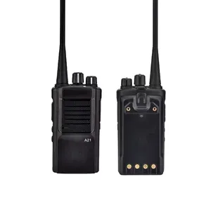 IP54超高频甚高频5w便携式双向射频克隆远程A21对讲机，户外数字防裂