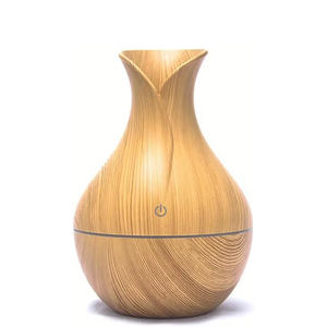 Difusor de Aceites Esenciales Ultrasónico Personalizado al por Mayor con Diseño de Madera, Humidificador de Aroma de Plástico con Aspecto de Madera - Product Image 1