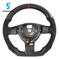 Volante de Coche Personalizado de Cuero y Fibra de Carbono para VW Golf Mk5 Mk4 Polo 4 5 R Cc Volkswagen GTI GTD Scirocco Jetta Tt Tiguan
