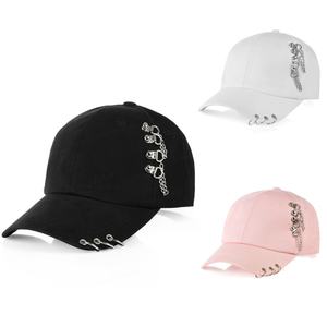 2023 chaîne casquette de Baseball Hip Pop métal lettres Snapback chapeaux anneau chaîne Baseball chapeau métal anneau fer cerceau chaîne Hip Hop chapeau - Product Image 5