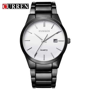นาฬิกาควอตซ์คุณภาพสูง Curren 8106 สำหรับผู้ชาย สายสแตนเลส กันน้ำ เข็มเรืองแสง แสดงวันที่ นาฬิกาข้อมือสำหรับธุรกิจ แบบกำหนดเองได้ - Product Image 3