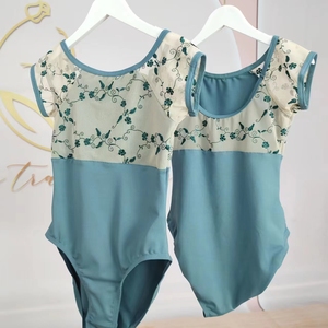 Justaucorps de ballet de danse personnalisé de meilleure qualité d'impression florale de conceptions populaires pour la formation - Product Image 4