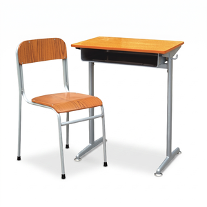 Ensemble table et chaises pour élèves du primaire et du collège, design moderne, métal + contreplaqué + plastique, pour Aoyasi PT-106N PT-106N School - Product Image 1