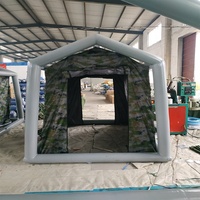 Tente de décontamination gonflable d'extérieur, cabine de pulvérisation gonflable, tente pneumatique imperméable pour 8 personnes