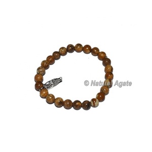 Bracelet en pierre précieuse de jaspe image pour la guérison Reiki – Bracelet spirituel en cristal de jaspe image naturel perlé, vente en gros - Product Image 5