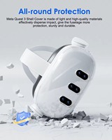 Coque de protection transparente et durable AL-Q113 pour lunettes VR Meta Quest 3, étui anti-rayures