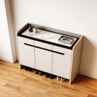 Meuble de rangement et étagère à chaussures escamotable en bois de luxe pour salon et appartement