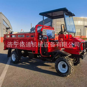 Camion benne à quatre roues diesel rouge Jining Motong, capacité de charge 1-10t, transmission manuelle, pour la construction - Product Image 1