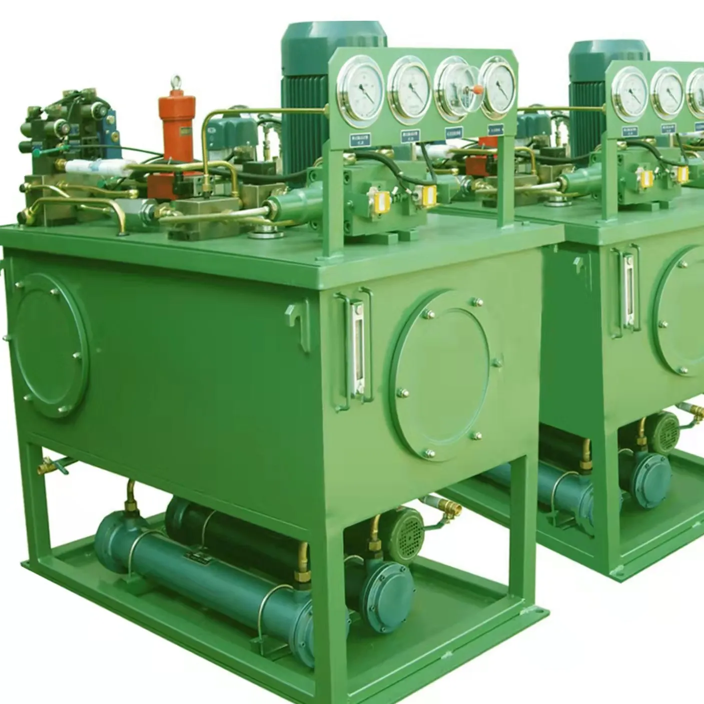 Высококачественный гидравлический силовой агрегат OEM ODM для цементной системы, двухцепная гидравлическая электростанция высокого давления мощностью 35 л.с.
