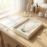 Boîte à bijoux en forme de livre, boîte à collier de perles, boîte à bijoux vintage en argent, estampage à chaud, couvercle rabattable, emballage cadeau