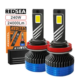 REDSEA super high power 200W 40000lumen high low beam auto led bulb 9005 hb3 h7 h11 h4 Led Headlights